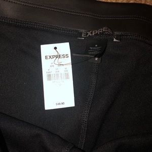 Vegan leather leggings